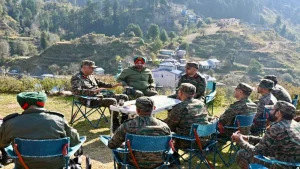 Lt Gen Prashant Kishore Mishra With Other Officers