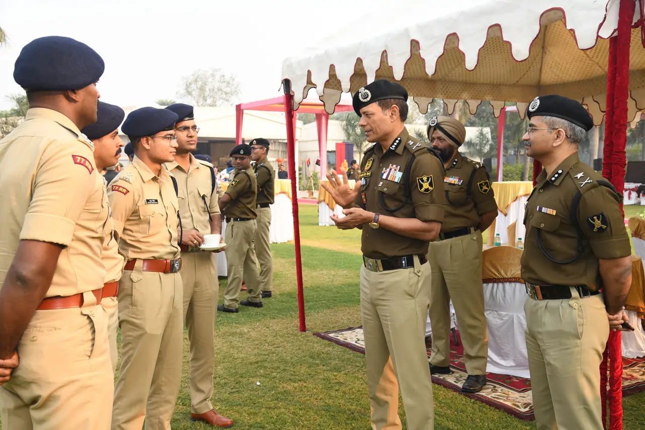 DG BSF Daljit Singh Chawdhary Interacts with IPS Officers of 74 & 77 RR Batch in New Delhi