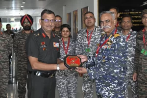 Higher Defence Management Course 21 visited the Headquarters of Sapta Shakti Command