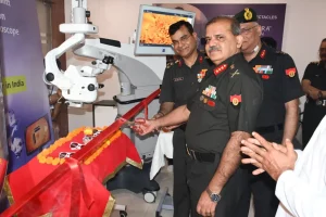 Lt Gen Avinash Das Inaugurates India’s First 3D Ophthalmic Microscope with Intraoperative OCT at Army Hospital (R&R)