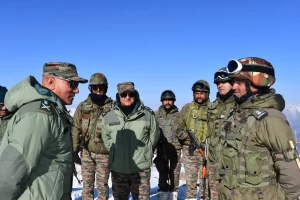 Lt Gen Pratik Sharma Reviews Anti-Infiltration Grid in North Kashmir