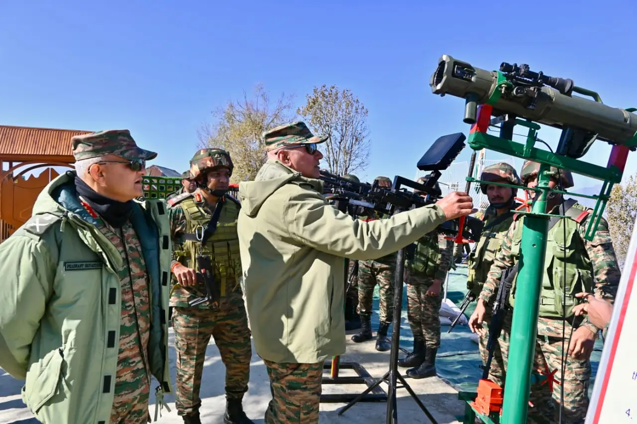 Lt Gen Pratik Sharma Reviewing Tech