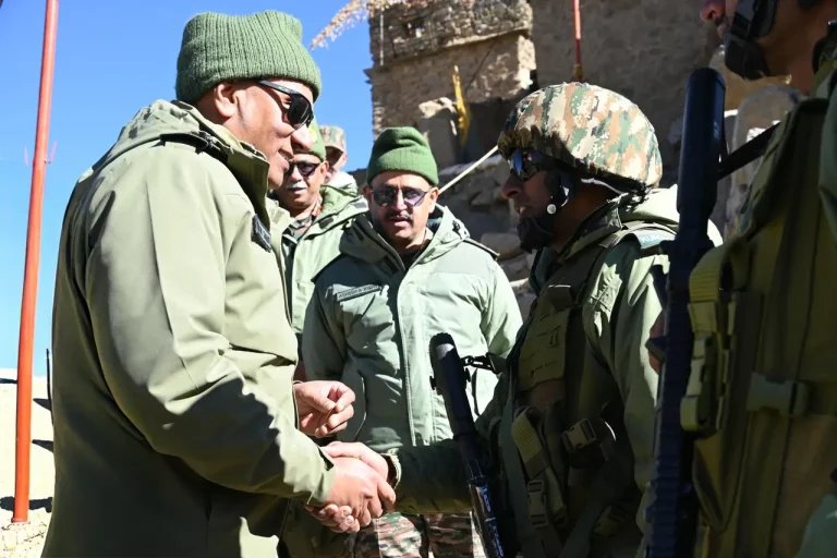 Lt Gen Pratik Sharma Shaking Hands 1