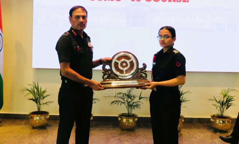 Lieutenant Madhulika Negi Adjudged Best Student as Officers’ Transport Management Course Concludes at ASC Centre & College, Bengaluru