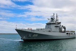 Royal Australian Navy Launches NUSHIP Pilbara, Third Arafura-Class Offshore Patrol Vessel