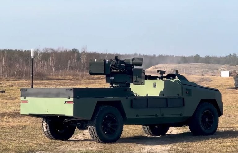 Ukraine Upgrades Protector Robot with Heavy Armament