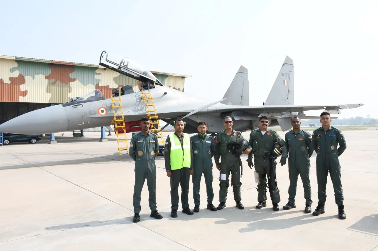 Air Marshal JS Mann and Other Officers