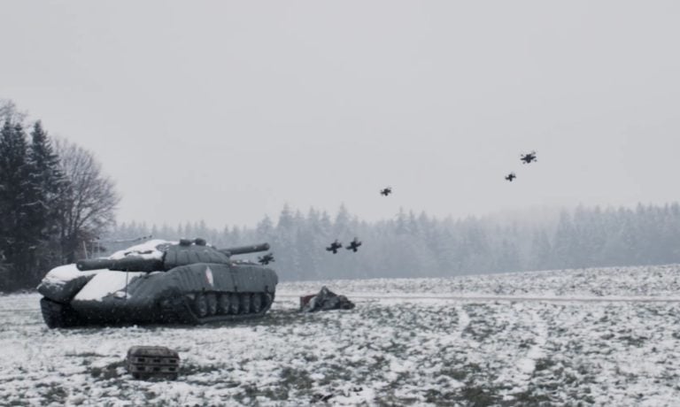 Auterion Successfully Demonstrates Coordinated Combat Drone Swarm with Multiple Manufacturers