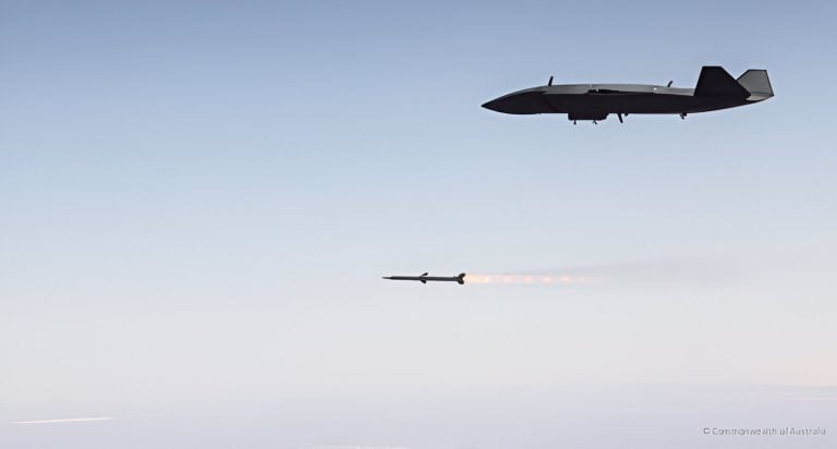 Boeing’s MQ-28 Ghost Bat Completes First Autonomous Air-to-Air Engagement with AIM-120 Missile