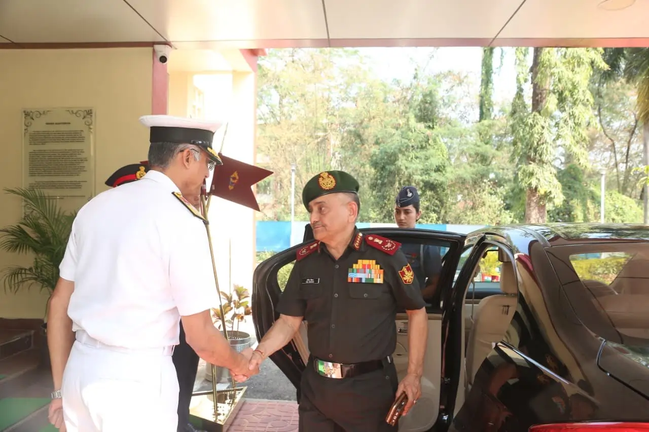 Gen Chauhan Shaking Hands
