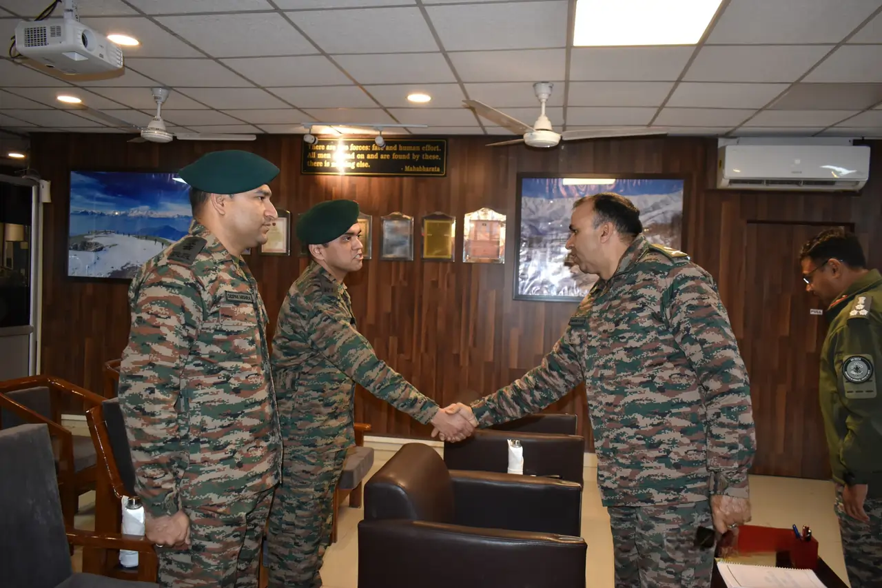 Officers Shaking Hands