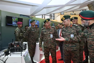 Lt Gen Pushpendra Singh Reviewing Drones