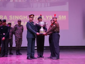 Cadets Getting Trophy