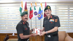 Lt Gen Devendra Sharma with Officer