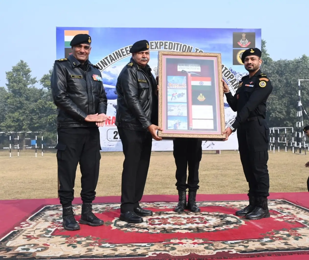 DG NSG Felicitates Mt Satopanth Expedition Team After Successful Summit