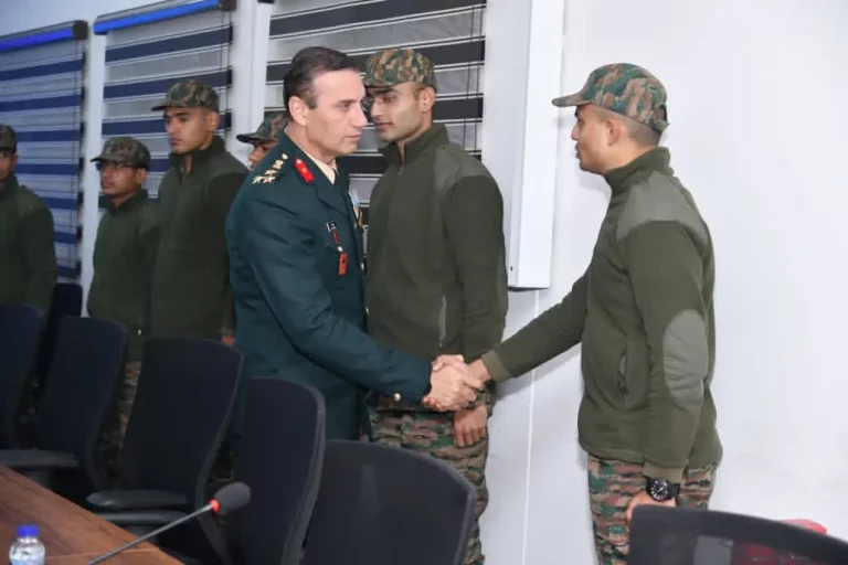 Brigadier Gaurav Kapoor Interacting with Cadets