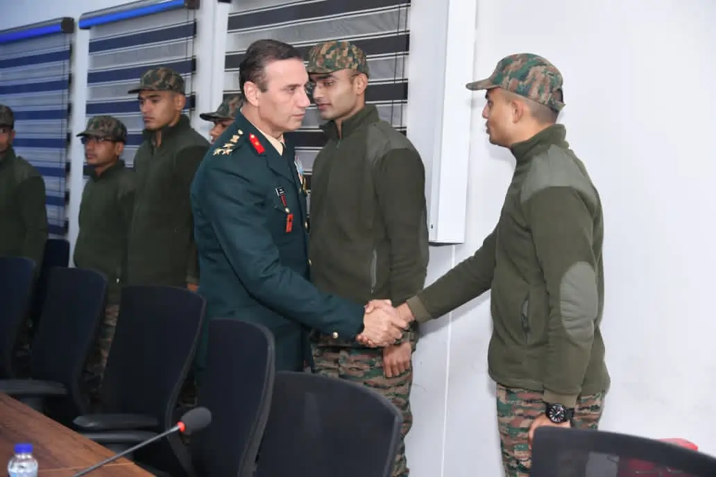 Brigadier Gaurav Kapoor Interacting with Cadets
