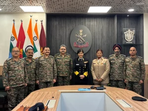 Surg VAdm Arti Sarin with Officers