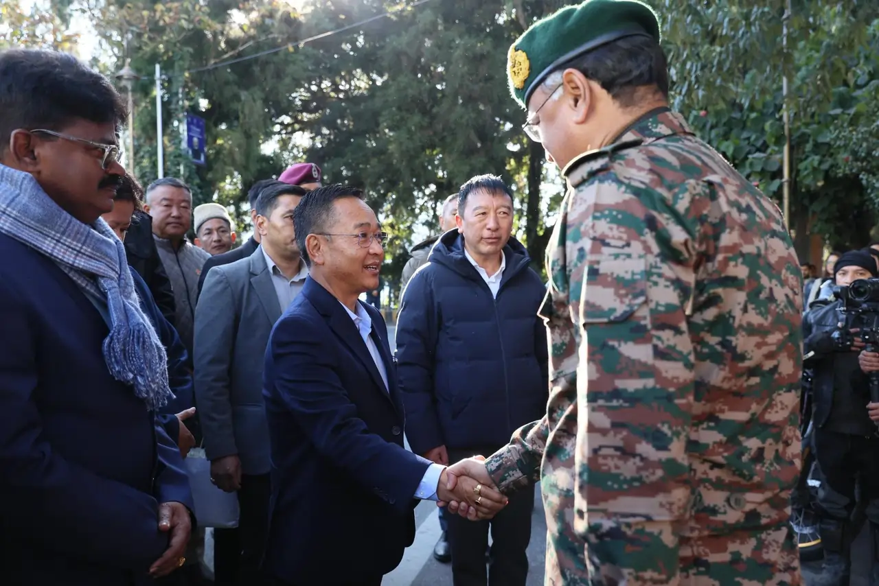 Officer Shaking Hands