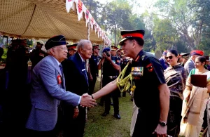 Lt Gen Dhiraj Seth with Veterans