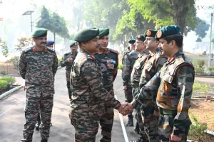 Officer Shaking Hands