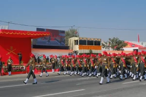 Officers in Parade