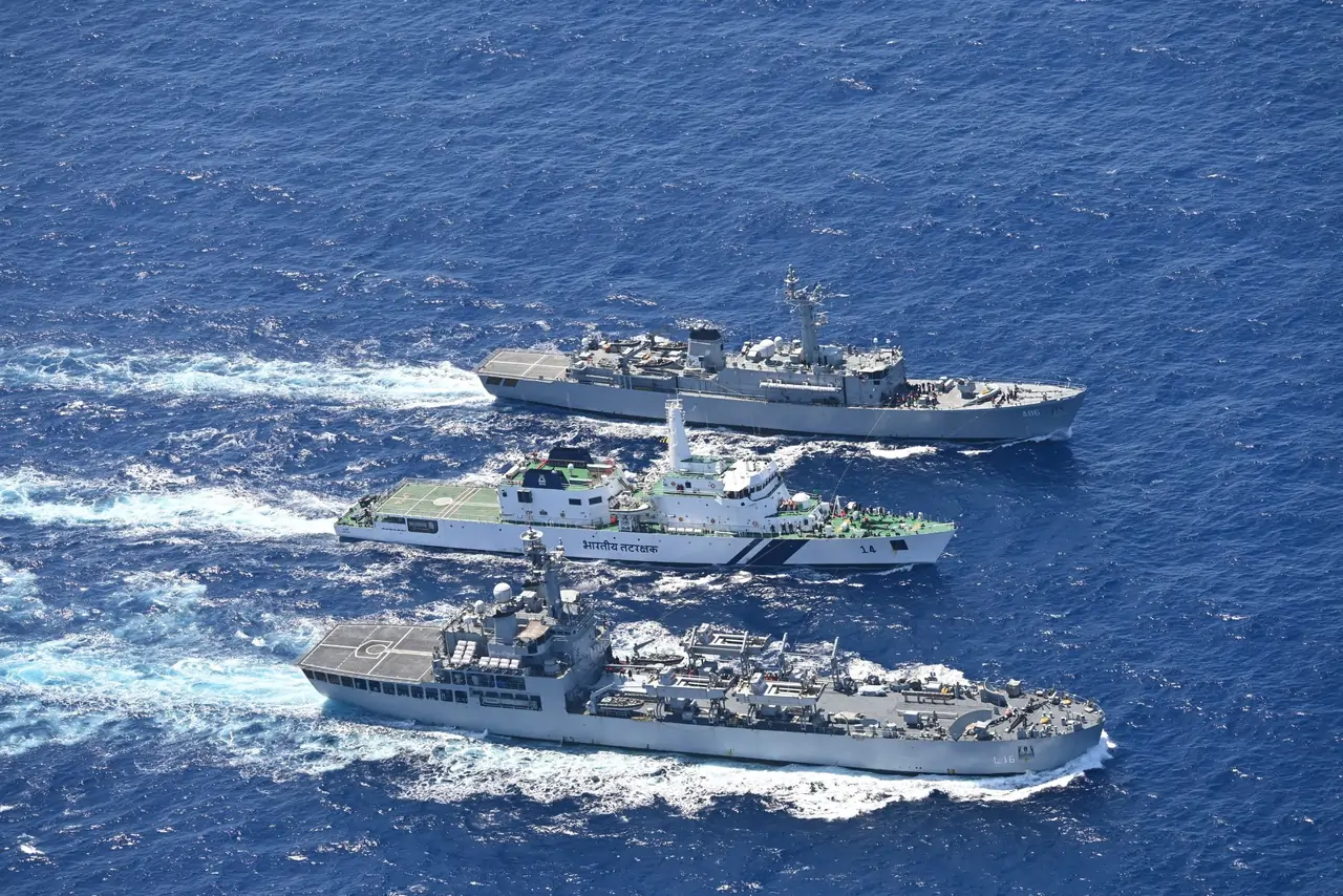 INS Tir INS Shardul and ICGS Sarathi