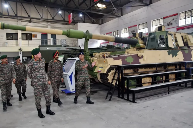 Lt Gen Dhiraj Seth Reviewing 1