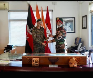 Maj Gen Harinder Singh Taking Over the Baton