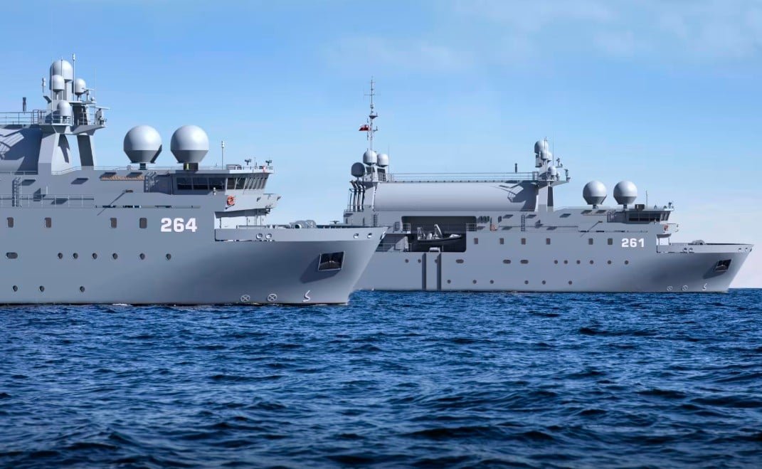 Saab Launches Poland's Second DELFIN-Class Intelligence Vessel, ORP Henryk Zygalski