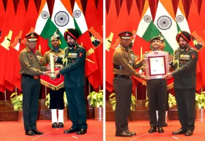 Lt Gen Manjinder Singh Giving Awards