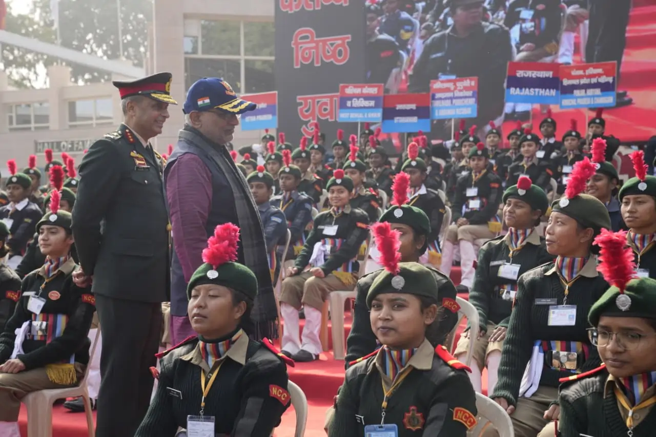 Vice President With NCC Cadets