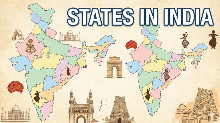 How Many States Are There in India in 2026? List of 28 States and 8 Union Territories with Capitals