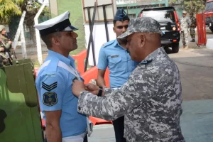 Air Marshal Jeetendra Mishra Commending Officer