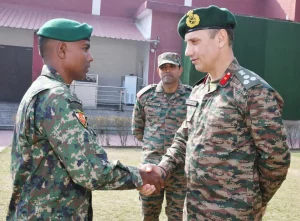 Officer Shaking Hands