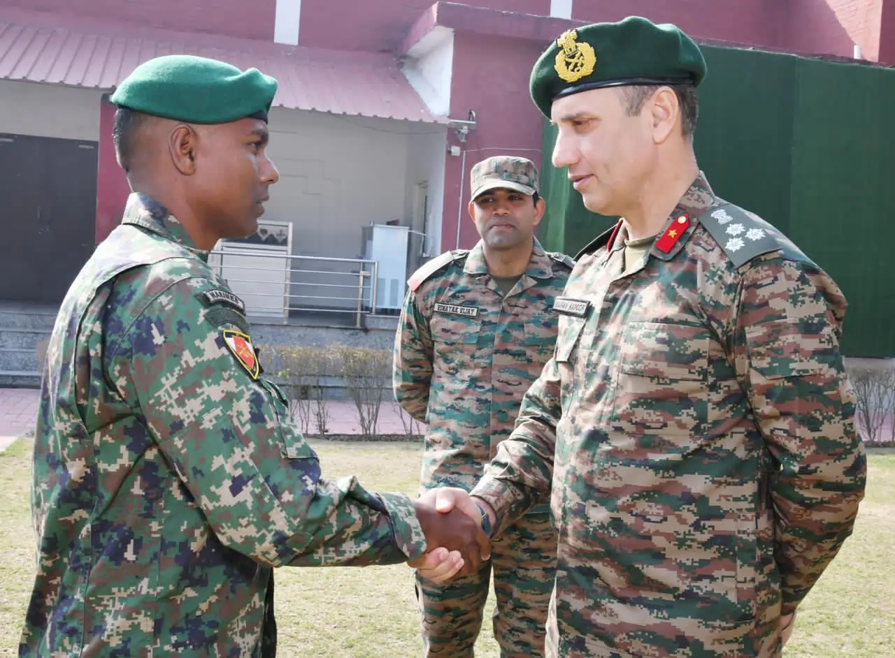 Officer Shaking Hands