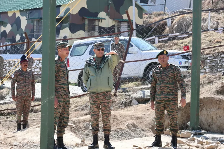 Lt Gen DG Misra Reviewing