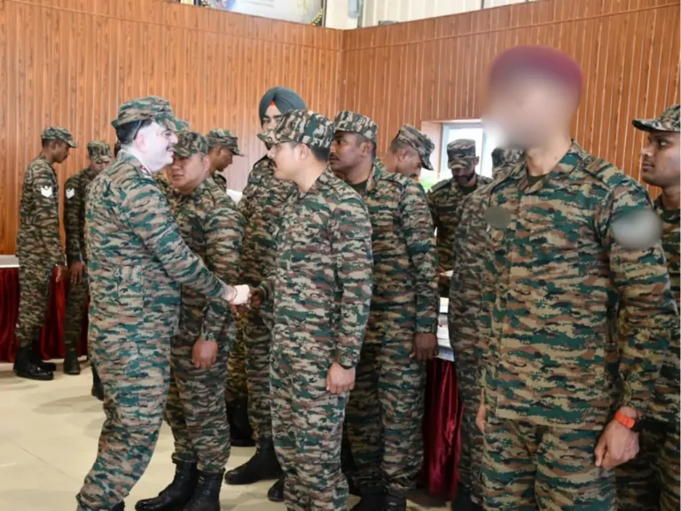 Lt Gen Abhijit S Pendharkar Shaking Hands