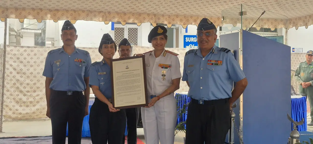 Surg Vice Adm Arti Sarin Giving Award
