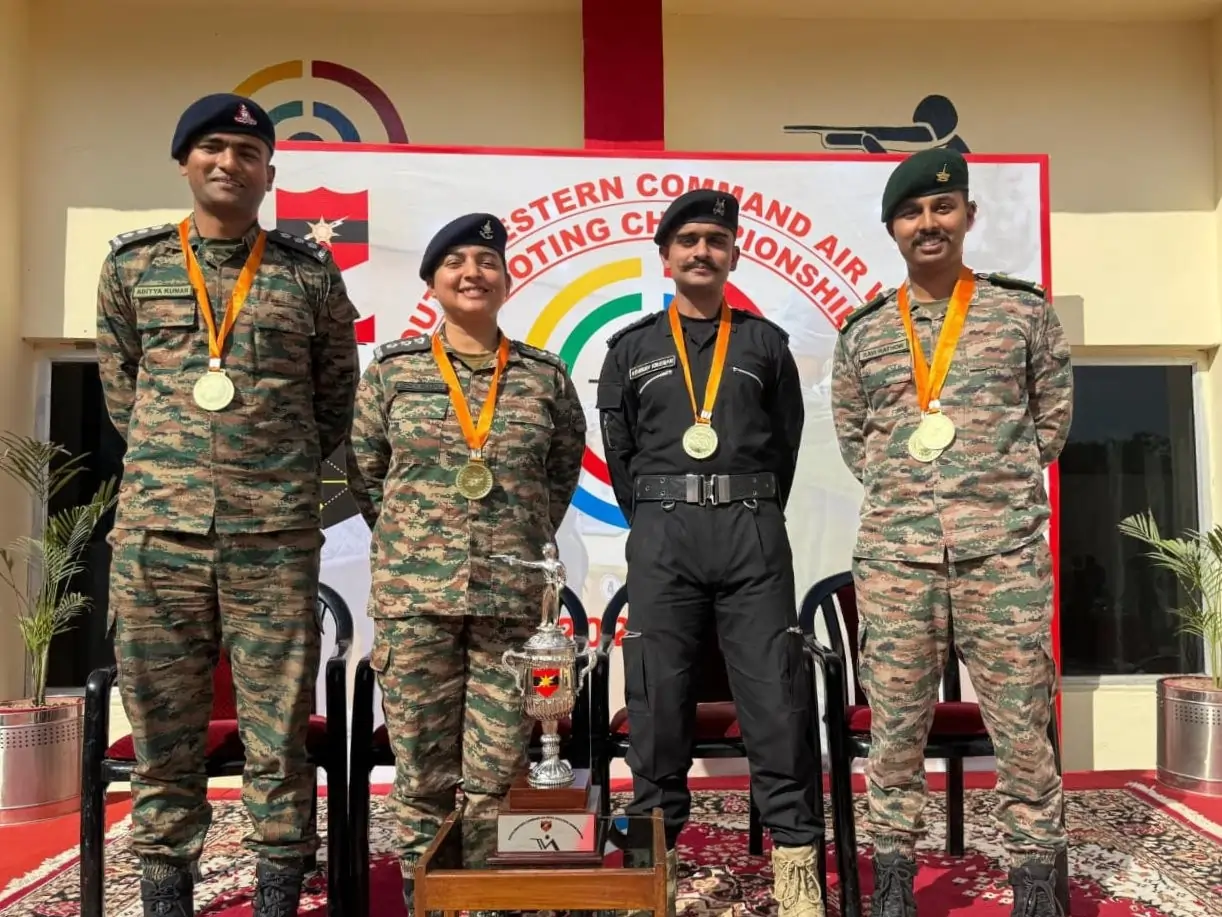 Officers with Medals