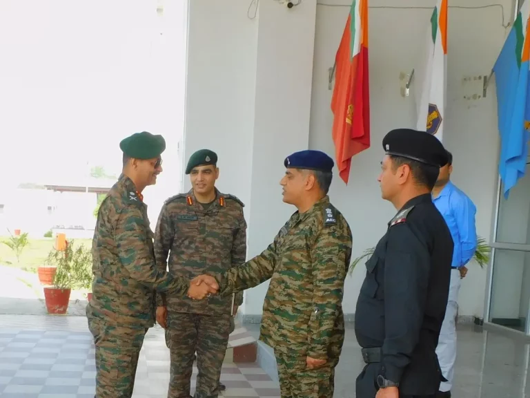 Officers Shaking Hands