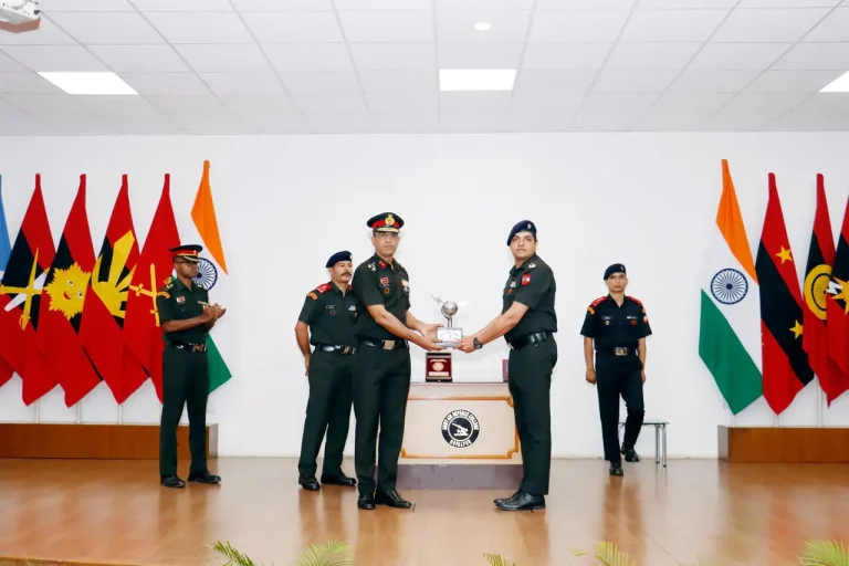 Officer Getting Award