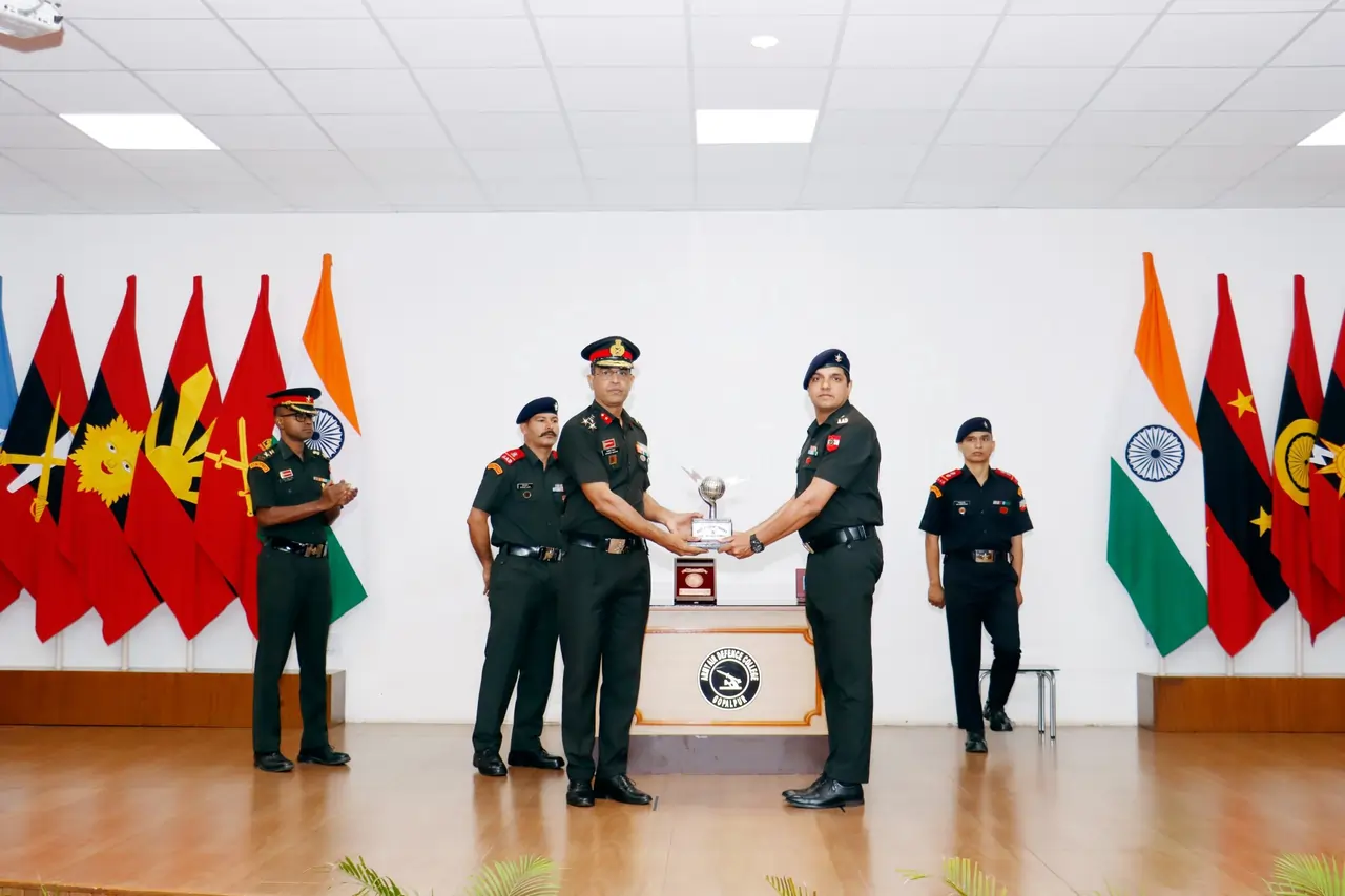 Officer Getting Award