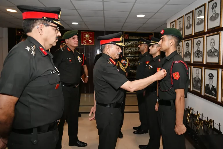 General Upendra Dwivedi Commending