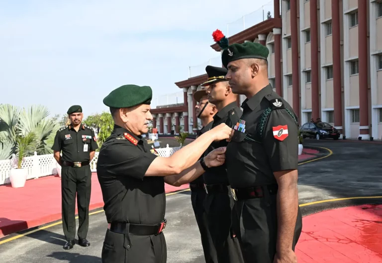 General Dwivedi Commending 2