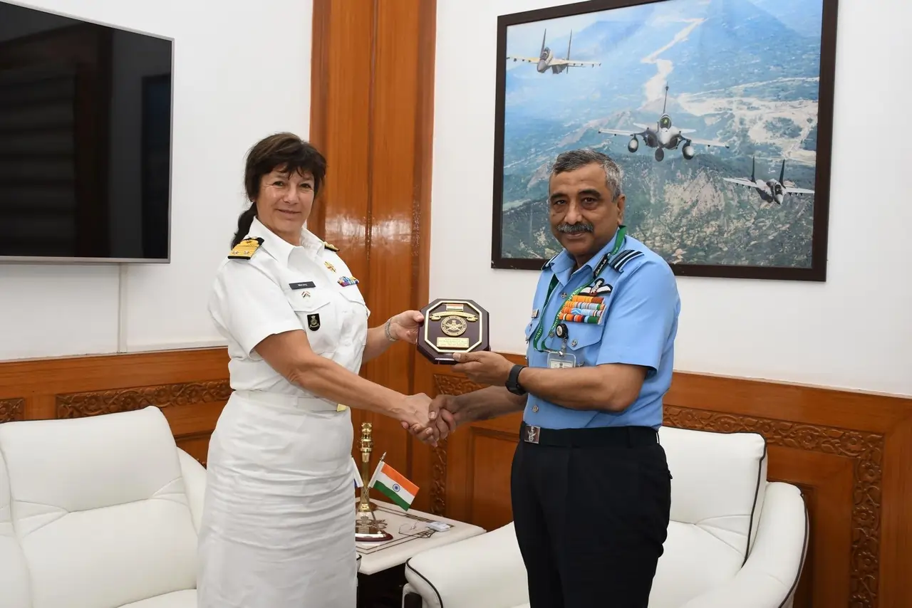 Air Marshal Dixit and Rear Adm Jeanette Morang