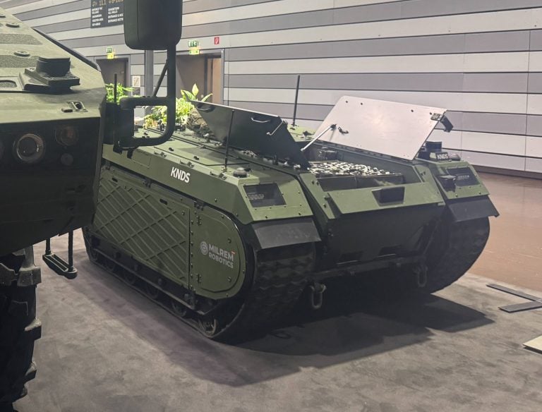 KNDS Enhances THeMIS UGV with Remote Minefield Breaching Capability