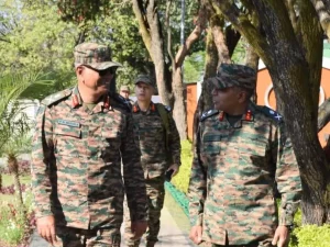 Lt Gen PK Mishra Discussing