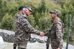 Lt Gen Rajan Sharawat Shaking Hands