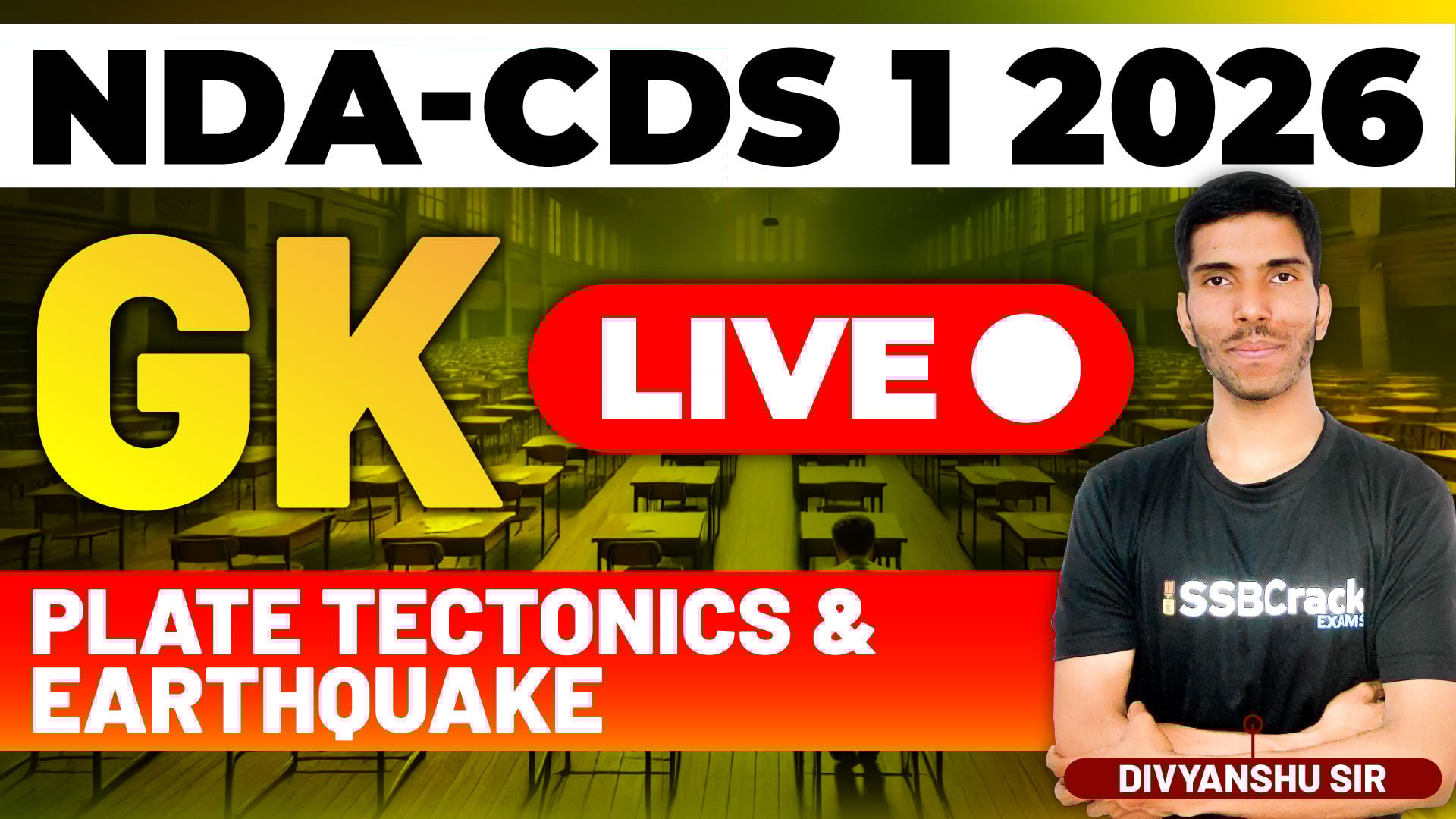 NDA CDS 1 2026 GK Plate Tectonics Earthquake